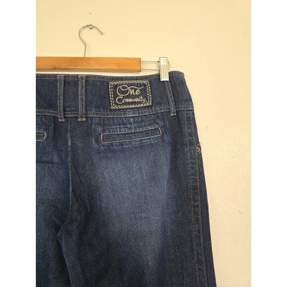 One Community Jeans Wide Leg Denim Pants Womens Size 9 Jeans - Picture 6 of 10